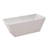 ANZZI Kahl 5.58 ft. Acrylic Flatbottom Freestanding Soaking Bathtub in White