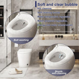 FUFU&GAGA Elongated Smart Bidet Toilet 1.28 GPF in White