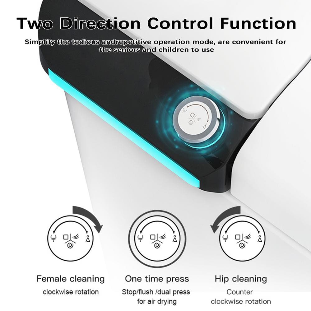 FUNKOL Elongated Smart Bidet Toilet with Auto Flush and Heated Seat