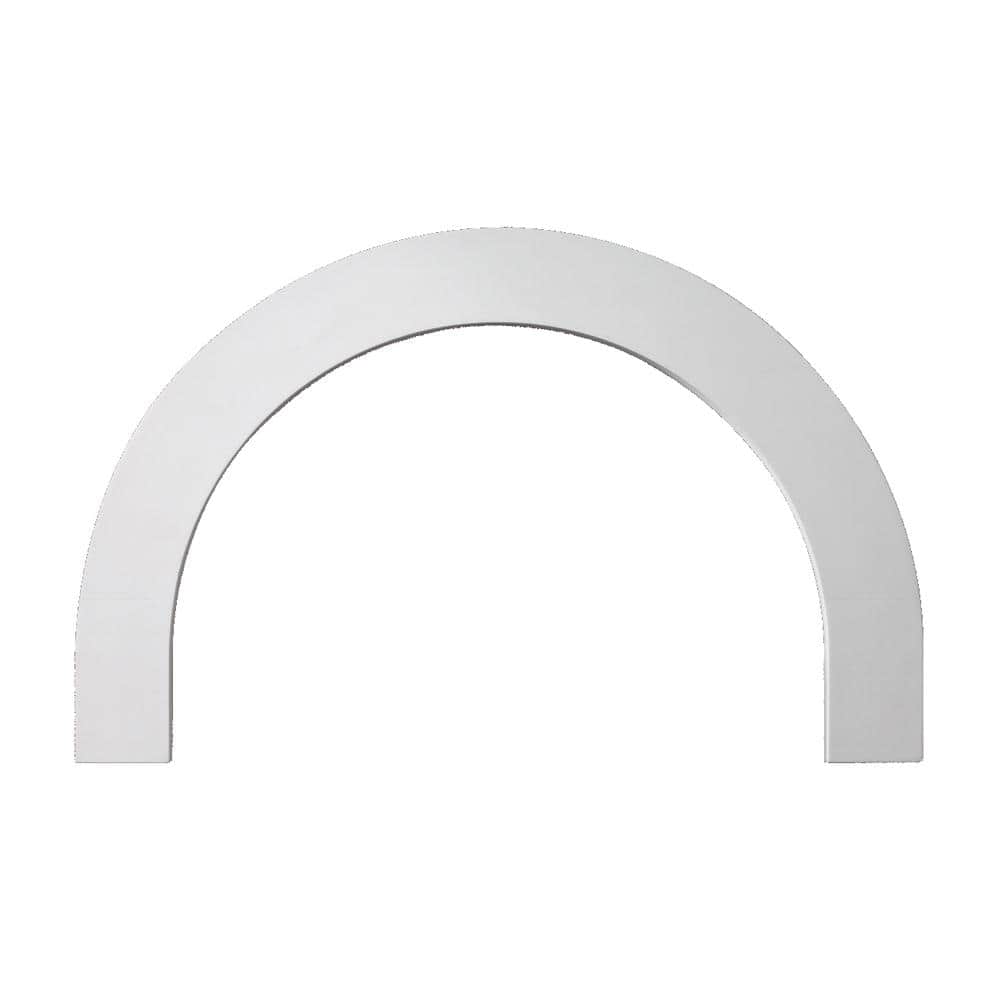 Fypon 36 in. Inside Width x 22 in. Inside Height x 1 in. Polyurethane Half Round Arch Flat Trim