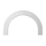 Fypon 36 in. Inside Width x 22 in. Inside Height x 1 in. Polyurethane Half Round Arch Flat Trim
