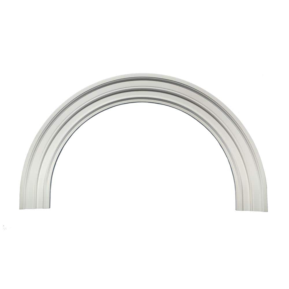 Fypon 36 in. inside width x 22-1/32 in. inside height x 1-3/4 in. Polyurethane 6M Decorative Half Round Arch Trim