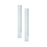Fypon 1-5/8 in. x 5-1/4 in. x 90 in. Polyurethane Fluted Pilasters Moulded with Plinth Block - Pair