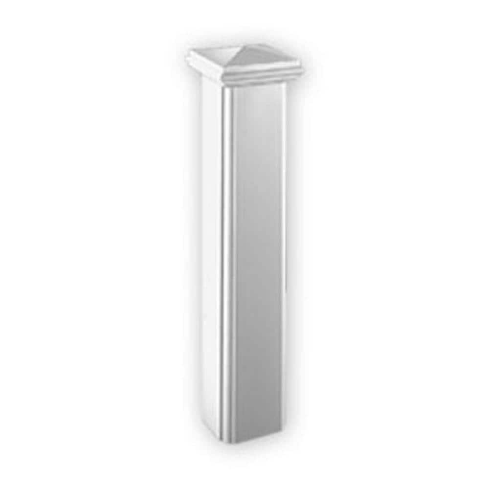 Fypon 48 in. x 10 in. x 10 in. Polyurethane Decorative Newel Post for 7 in. Balustrade System