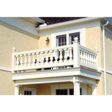 Fypon 6-3/4 in. x 5-1/4 in. x 5-1/4 in. Polyurethane Newel Post Ball Top