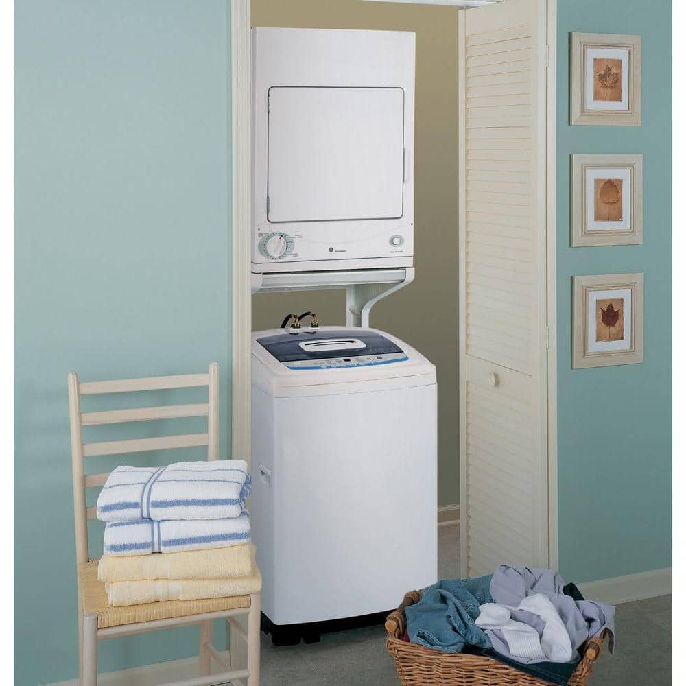 GE 3.6-cu ft Stackable Electric Dryer (White)