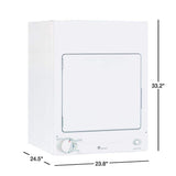 GE 3.6-cu ft Stackable Electric Dryer (White)