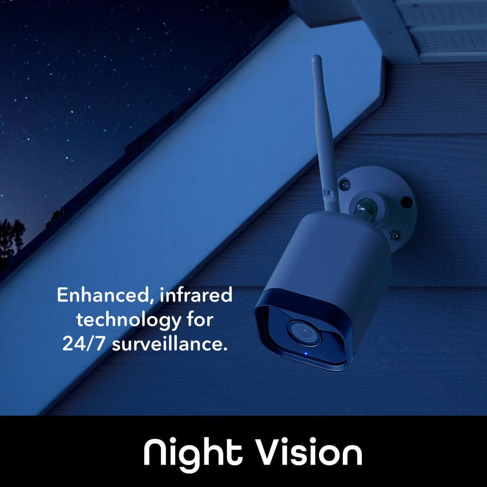 Geeni Hawk 3 Indoor/Outdoor HD 1080p Wi-Fi Wired Standard Security Camera IP65 Weatherproof with Remote Access