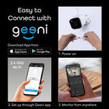 Geeni Hawk 3 Indoor/Outdoor HD 1080p Wi-Fi Wired Standard Security Camera IP65 Weatherproof with Remote Access