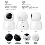 Geeni Scope WiFi Indoor Smart Motion Tracking Security Camera, No Hub Required, 2 Way Audio and Night Vison, Works with Alexa
