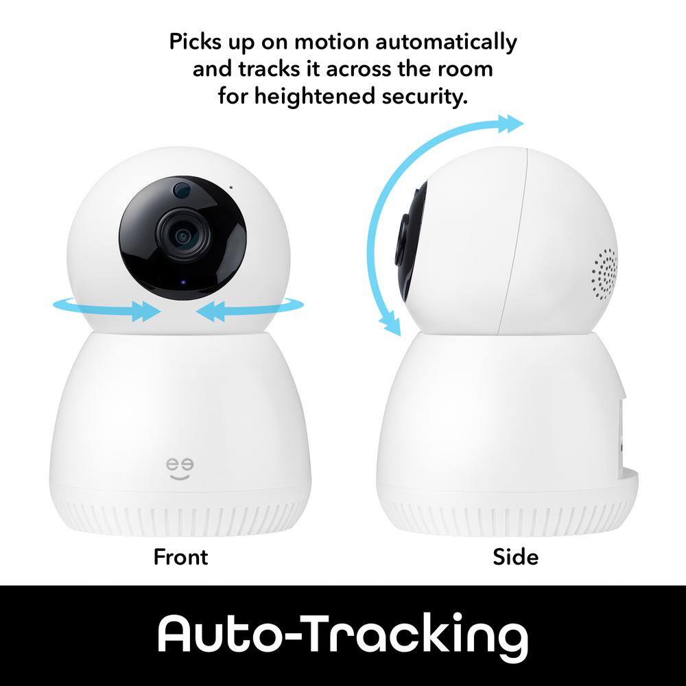 Geeni Scope WiFi Indoor Smart Motion Tracking Security Camera, No Hub Required, 2 Way Audio and Night Vison, Works with Alexa