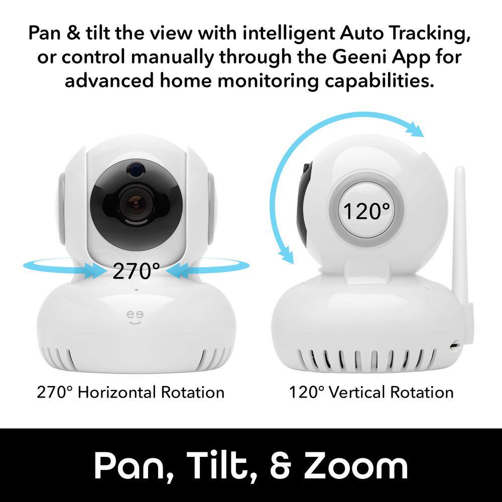 Geeni Sentinel 1080p HD Indoor Tilt Wi-Fi Wireless Camera with Voice Control and Motion Alerts No Hub Required