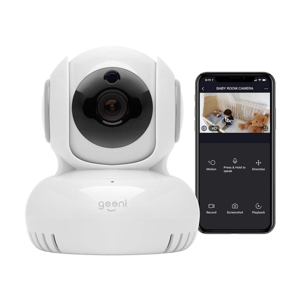 Geeni Sentinel 1080p HD Indoor Tilt Wi-Fi Wireless Camera with Voice Control and Motion Alerts No Hub Required