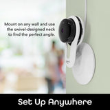 Geeni Aware 1080p HD Wireless Wi-Fi Standard Surveillance Camera Night Vision Motion Alerts Alexa Compatible White (2-Pack)