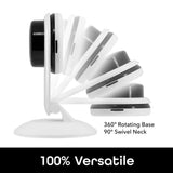 Geeni Aware 1080p HD Wireless Wi-Fi Standard Surveillance Camera Night Vision Motion Alerts Alexa Compatible White (2-Pack)