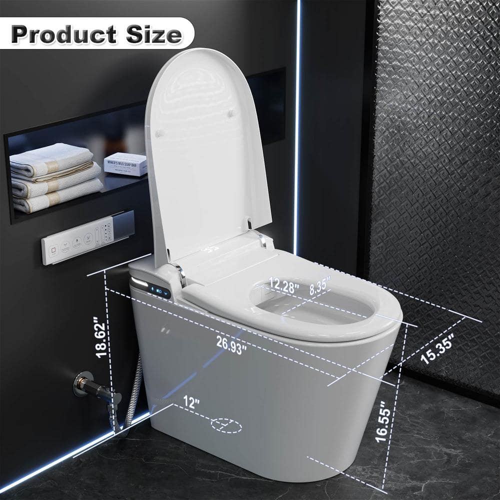 GIVING TREE Smart Toilet Bidet with Warm Air Dryer and Aroma Diffusion