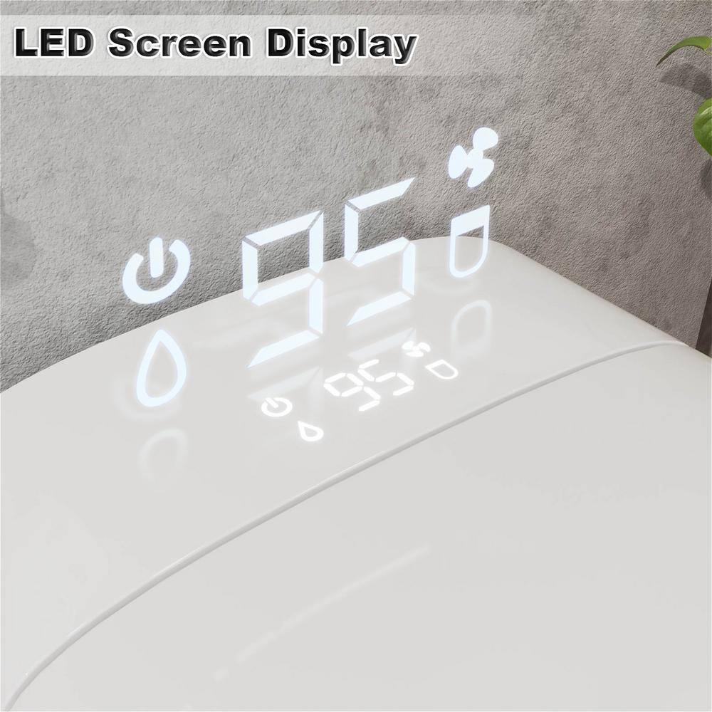 GIVING TREE Smart Toilet Bidet with 1.32 GPF Built-In Water Tank and Warm Air Dryer