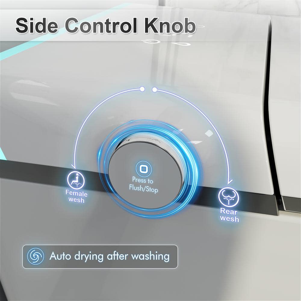 GIVING TREE Smart Toilet Bidet with Warm Air Dryer & Multi-Mode Cleaning
