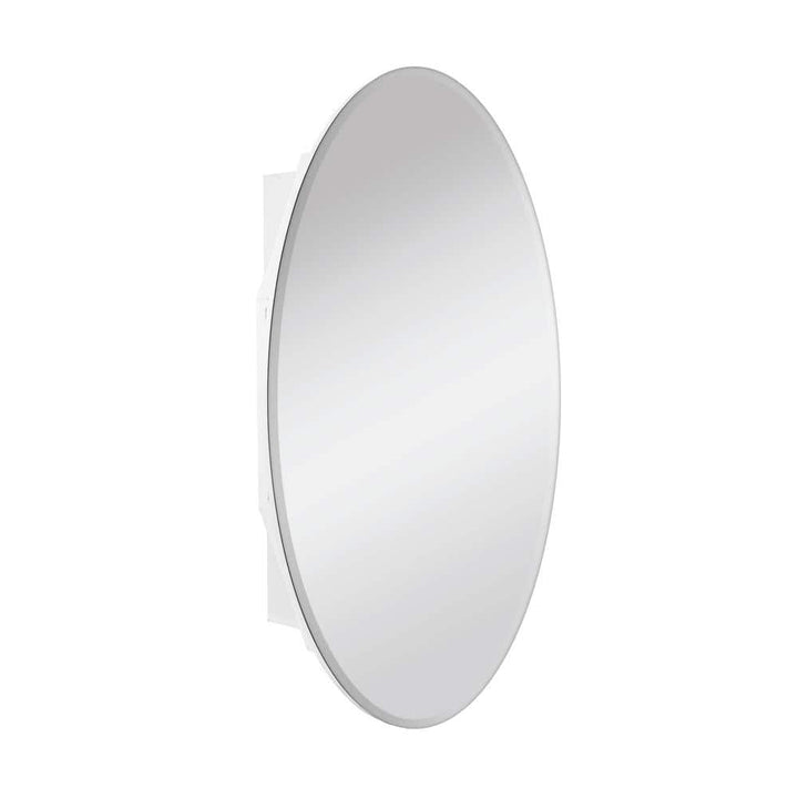 Glacier Bay 20 in. x 30 in. Frameless Recessed or Surface-Mount Bathroom Medicine Cabinet with Beveled Mirror, White