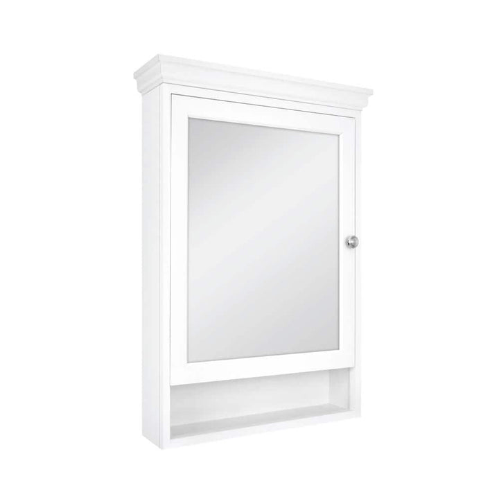 Glacier Bay 23-1/2 in. W x 32-1/2 in. H Framed Surface-Mount Bathroom Medicine Cabinet with Mirror, White