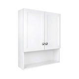 Glacier Bay 22-7/8 in. W. x 27-7/8 in. H Framed Surface-Mount Rectangular Bathroom Medicine Cabinet with Mirror, White