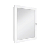 Glacier Bay 20 in. W x 26 in. H Rectangular Framed Recessed or Surface-Mount Bathroom Medicine Cabinet with Mirror, White
