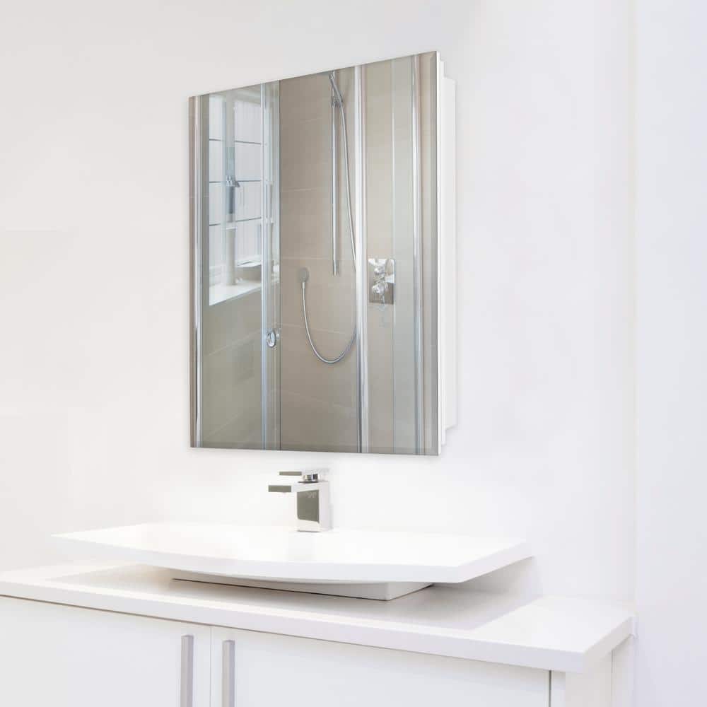 Glacier Bay 23.6 in. W x 30 in. H Rectangular Wood Composite Medicine Cabinet with Mirror