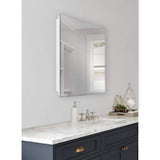 Glacier Bay 19-5/8 in. x 26 in. Rectangular Recessed or Surface Mount Beveled Frameless Medicine Cabinet with Mirror