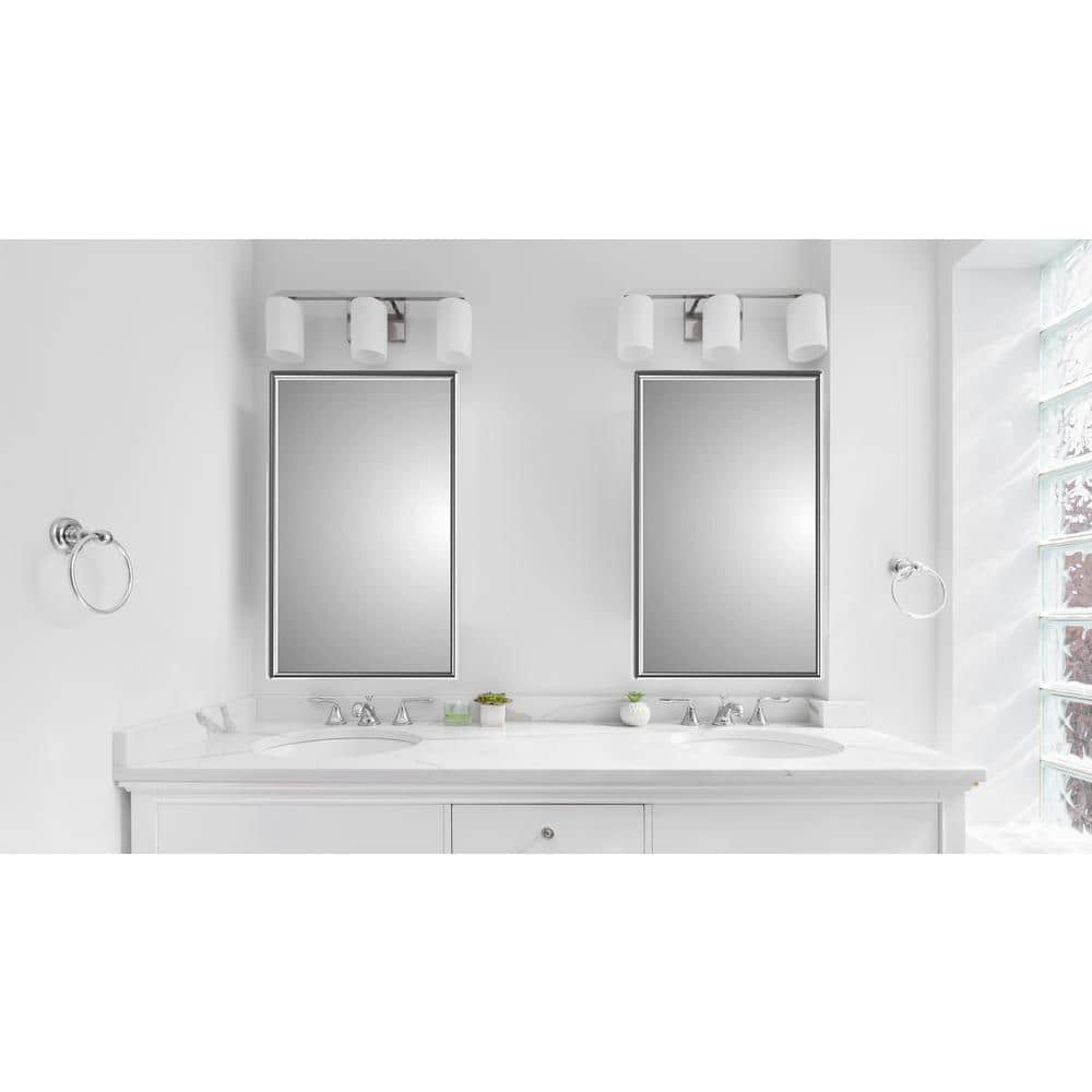 Glacier Bay Spacecab 16 in. x 26 in. x 3-1/2 in. Framed Recessed 1-Door Medicine Cabinet with 6-Shelves and Chrome Frame Mirror