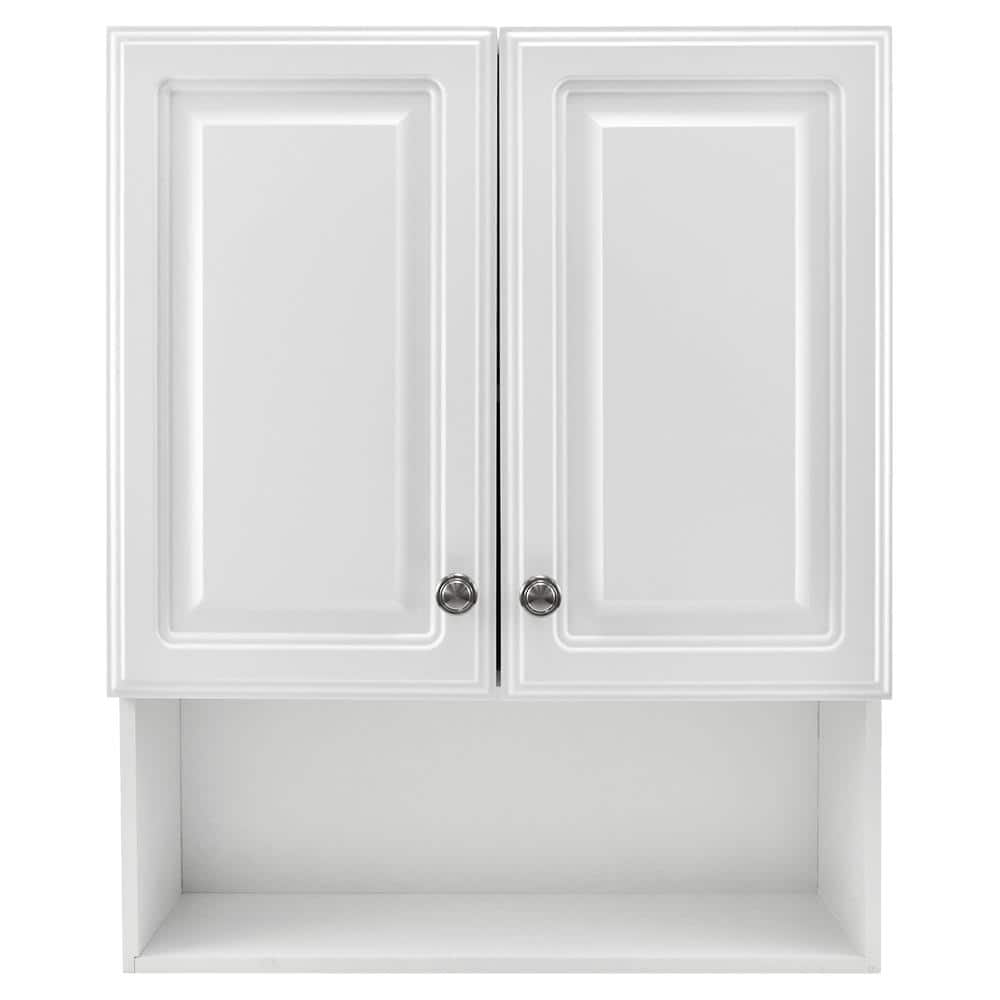 Glacier Bay 23.1 in. W x 27.9 in. H White Rectangular Medicine Cabinet without Mirror with Adjustable Shelves