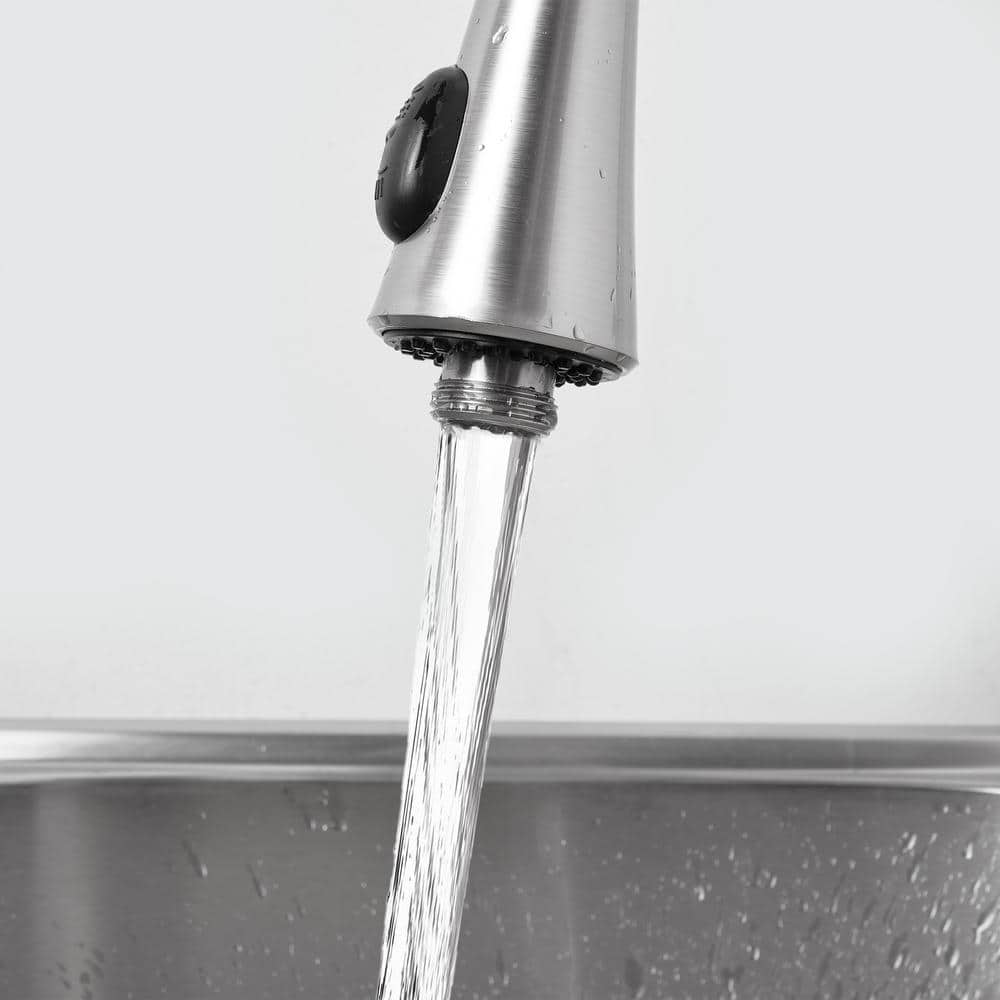 Glacier Bay 24 in Utility Sink with Stainless Steel Basin, Faucet & Cabinet