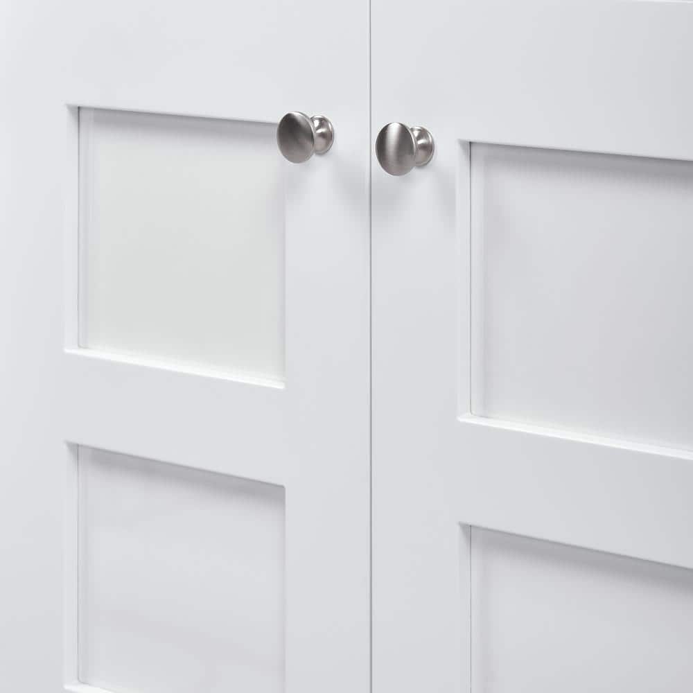 Glacier Bay 24 in Utility Sink with Stainless Steel Basin, Faucet & Cabinet