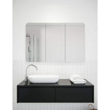 Glass Warehouse Ezri 48 in. W x 32 in. H x 4.75 in. D White Recessed Medicine Cabinet with Mirror