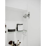 Glass Warehouse Ezri 48 in. W x 32 in. H x 4.75 in. D White Recessed Medicine Cabinet with Mirror