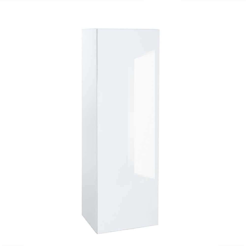 Cambridge Quick Assemble Modern Style, White Gloss 12 x 42 in. Wall Kitchen Cabinet (12 in. W x 12 D x 42 in. H)