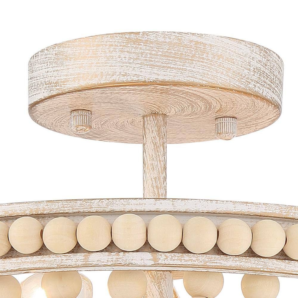 Vanity Art 12.6 in. 2-Light White Plus Gold Unique/Statement Bowl Flush Mount