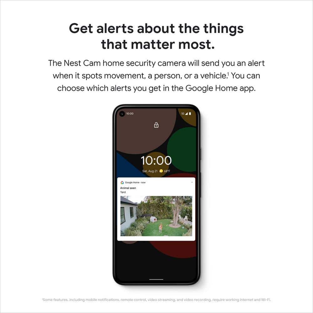 Google Nest Cam (Battery) - Indoor and Outdoor Wireless Smart Home Security Camera