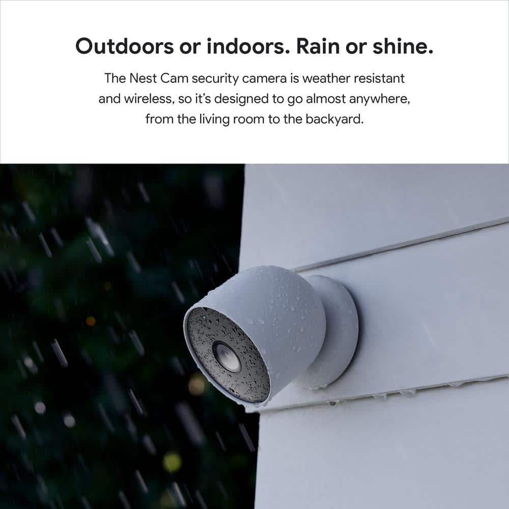 Google Nest Cam (Battery) - Indoor and Outdoor Wireless Smart Home Security Camera