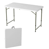 Lavish Home 4 ft. Adjustable Folding Utility Table with 2-Height Settings
