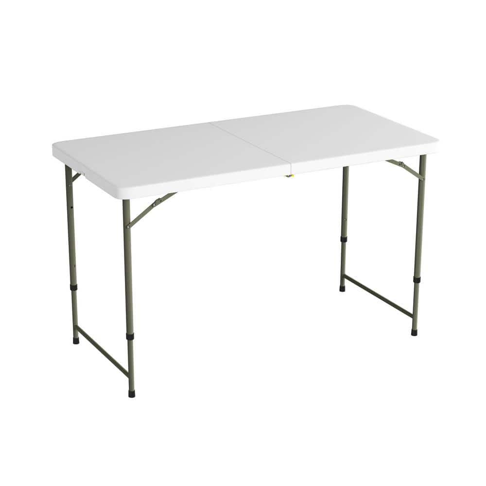 Lavish Home 4 ft. Adjustable Folding Utility Table with 2-Height Settings