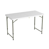 Lavish Home 4 ft. Adjustable Folding Utility Table with 2-Height Settings