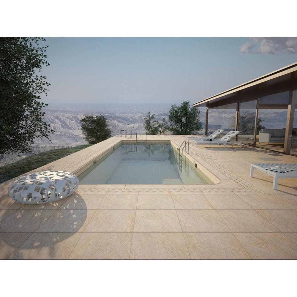 Corsica 20 in. x 40 in. Rect Earth Porcelain Paver Grip (1 Box/1-Piece/5.38 sq. ft.) (1 Pallet/42 Boxes/225.96 sq. ft.)
