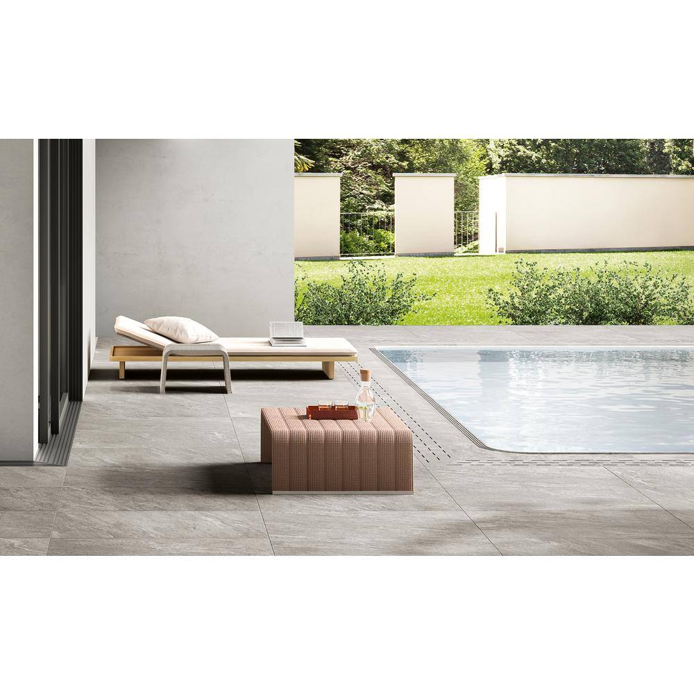 PORTOFINO 20X40 RECT. GREY PORCELAIN PAVER GRIP FINISH (1 BOX/1 PIECE/5.38 SQFT)(1 PALLET/42 BOXES/225.96 SQFT)