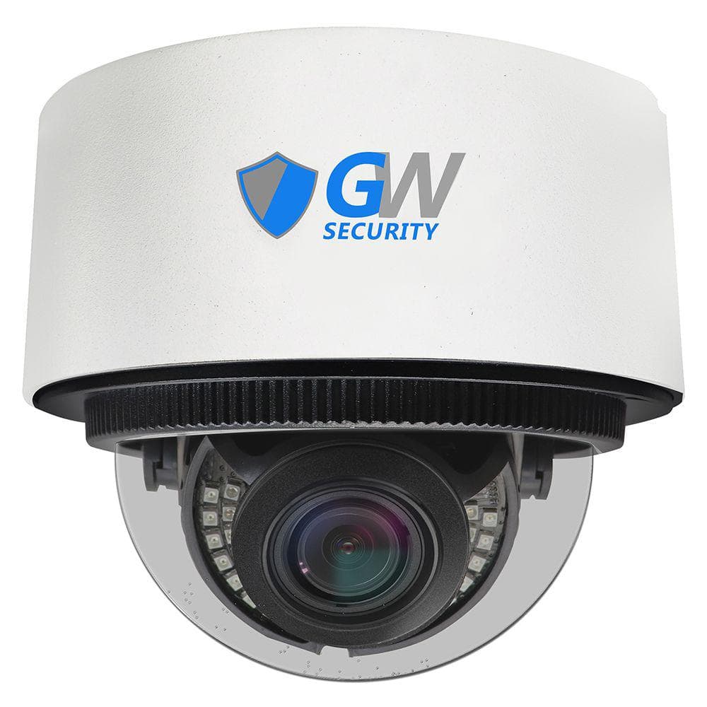 GW Security GW12871MIP 12 MP IP POE 3X Optical Zoom 3.6 mm to 11 mm Motorized Lens Dome Security Camera with Built-In Microphone
