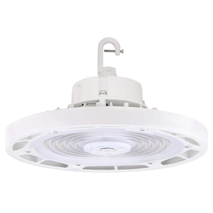 HALCO LIGHTING TECHNOLOGIES 1 ft. 400-Watt Equivalent 150-Watt Integrated LED Dimmable White Round UFO High Bay Light Fixture CCT & Lumen Selectable