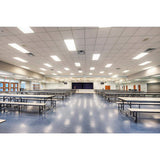 HALCO LIGHTING TECHNOLOGIES 2 ft. x 4 ft 128-Watt Equivalent White Edge-Lit Flat Panel Integrated LED Drop Ceiling Troffer Bright White 3500K