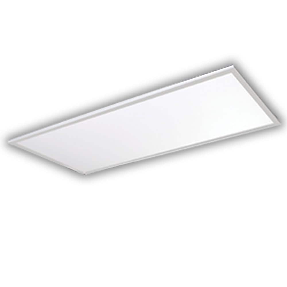 HALCO LIGHTING TECHNOLOGIES 2 ft. x 4 ft 128-Watt Equivalent White Edge-Lit Flat Panel Integrated LED Drop Ceiling Troffer Bright White 3500K