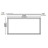 HALCO LIGHTING TECHNOLOGIES 2 ft. x 4 ft. 128-Watt Equivalent White Integrated LED Flat Panel Light, Lumen and Color Selectable