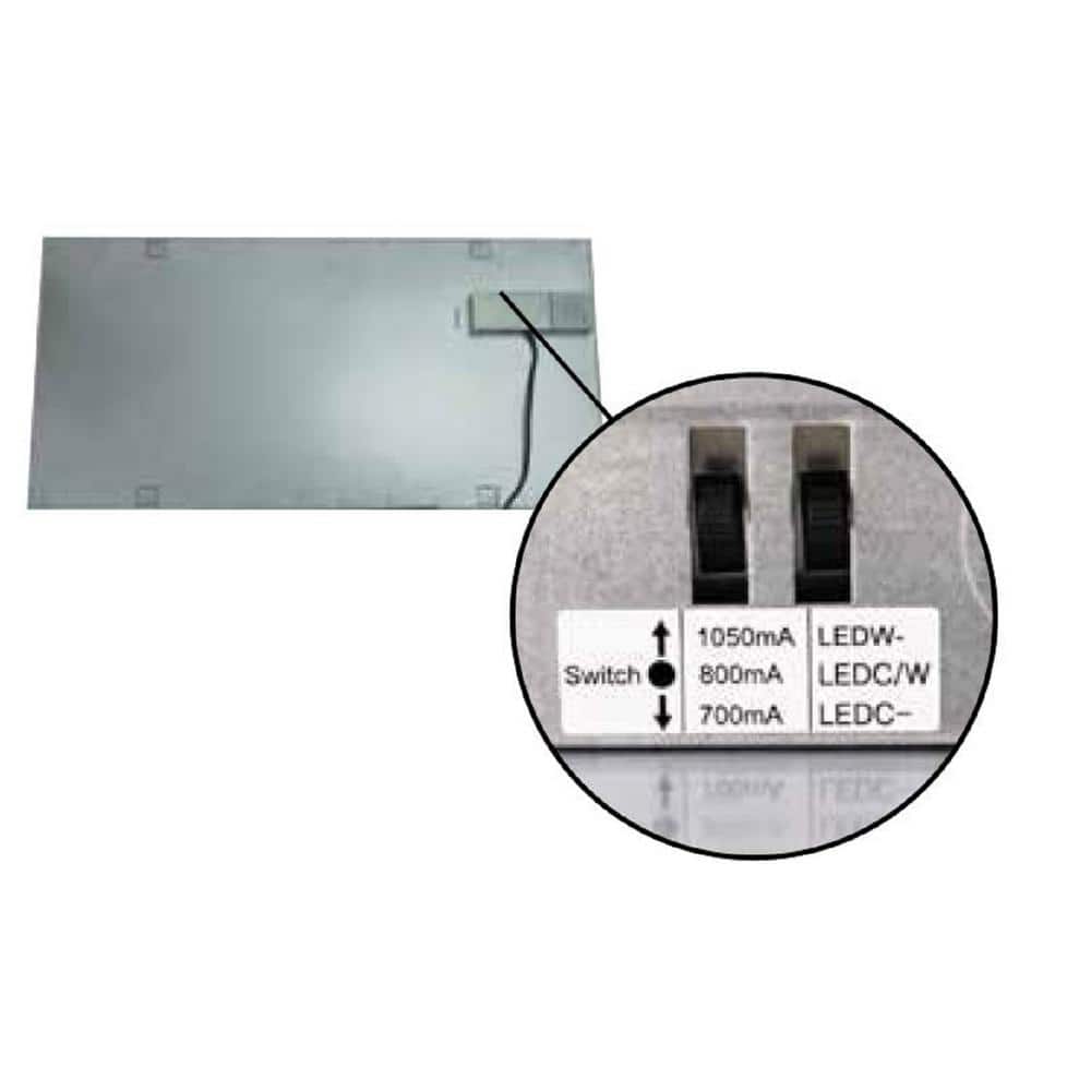HALCO LIGHTING TECHNOLOGIES 2 ft. x 4 ft. 128-Watt Equivalent White Integrated LED Flat Panel Light, Lumen and Color Selectable