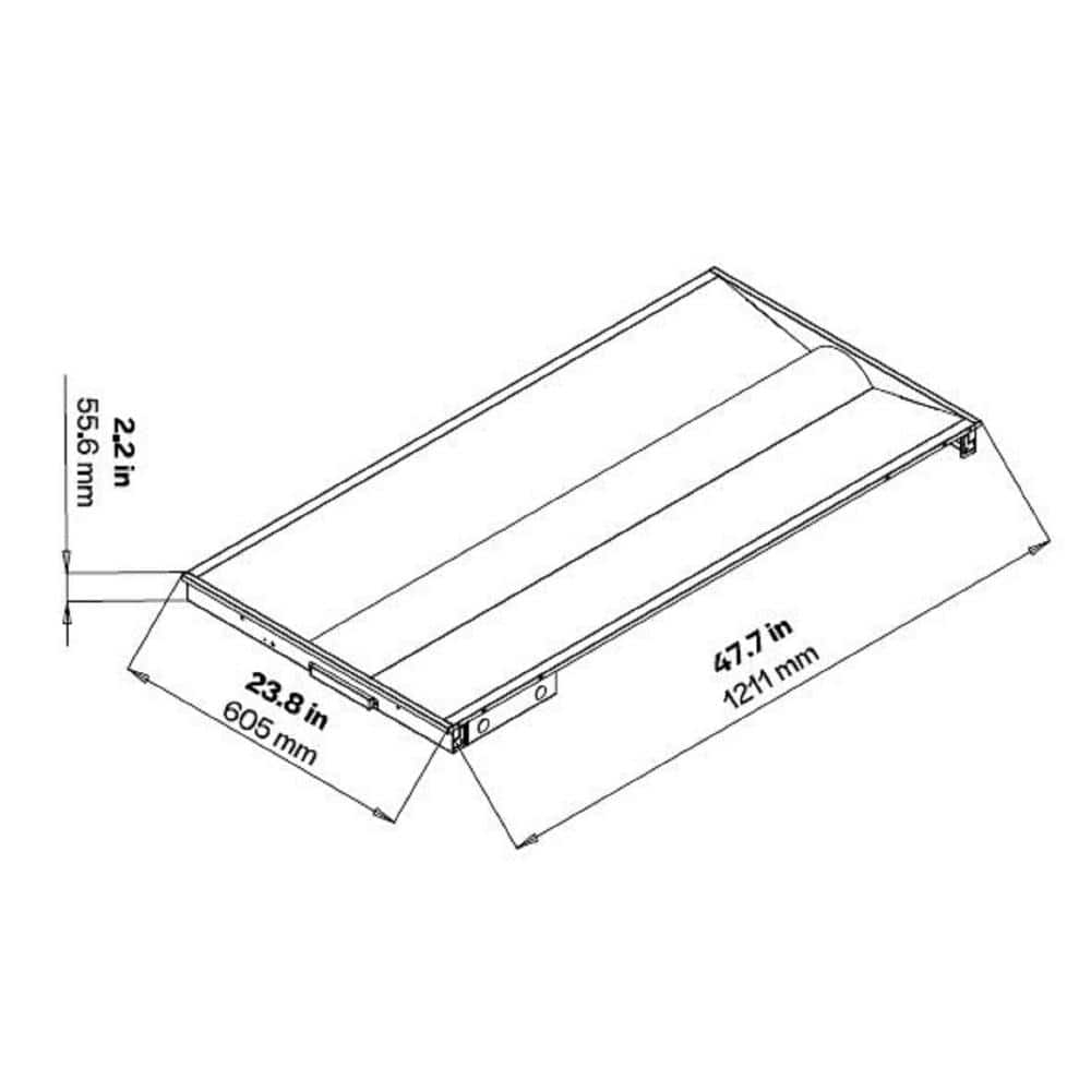 HALCO LIGHTING TECHNOLOGIES 2 ft. x 4 ft. 3384- 5889 Lumens Volumetric Integrated LED White Panel Light, Wattage and CCT Selectable 3500/4000/5000K